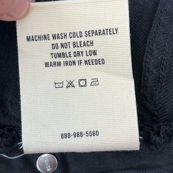 BUCK MASON Black Denim Shorts - Picture 5 of 5